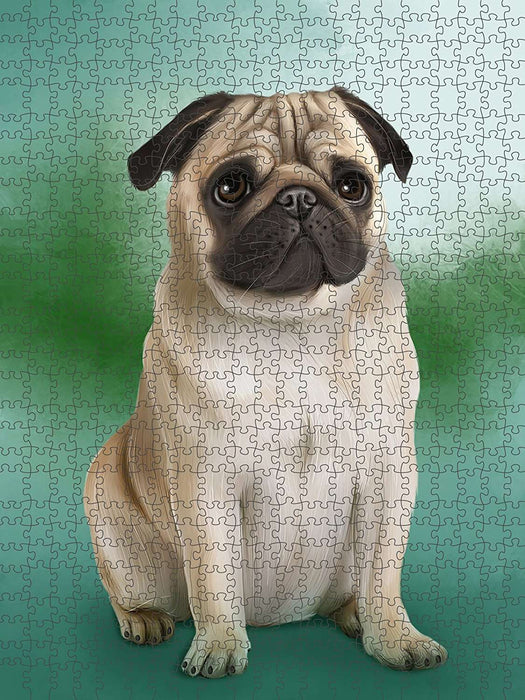 Pug Dog Puzzle with Photo Tin PUZL48900