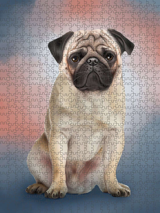 Pug Dog Puzzle with Photo Tin PUZL48903