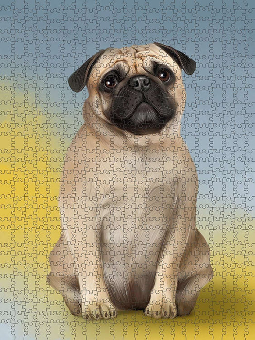 Pug Dog Puzzle with Photo Tin PUZL48906
