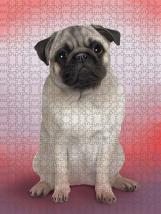 Pug Dog Puzzle with Photo Tin PUZL48909