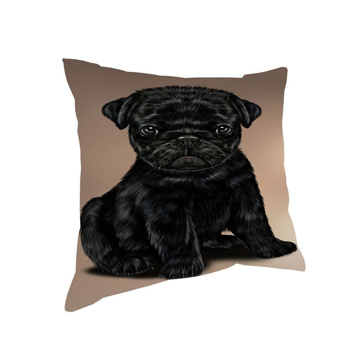 Pug Dog Throw Pillow