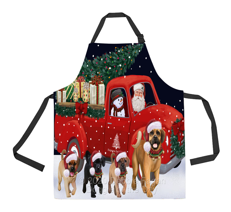 Christmas Express Delivery Red Truck Running Puggle Dogs Apron Apron-48147