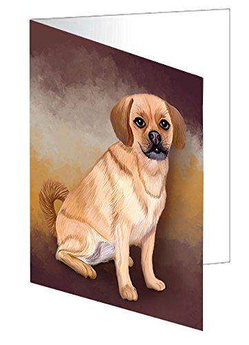 Puggle Dog Handmade Artwork Assorted Pets Greeting Cards and Note Cards with Envelopes for All Occasions and Holiday Seasons GCD48192