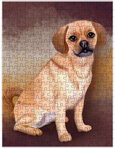 Puggle Dog Puzzle with Photo Tin