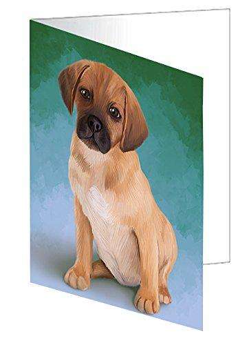 Puggle Puppy Dog Handmade Artwork Assorted Pets Greeting Cards and Note Cards with Envelopes for All Occasions and Holiday Seasons