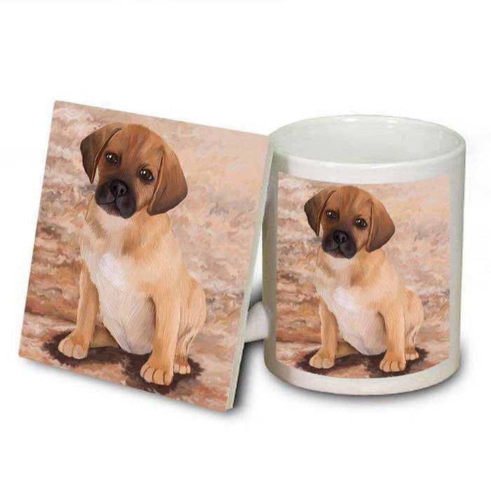 Puggle Puppy Dog Mug and Coaster Set