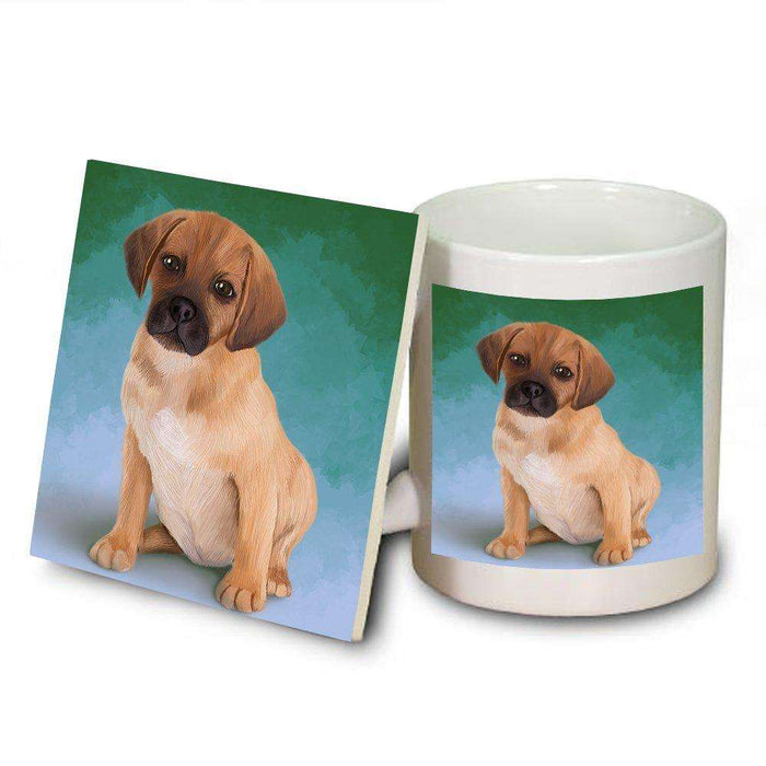 Puggle Puppy Dog Mug and Coaster Set