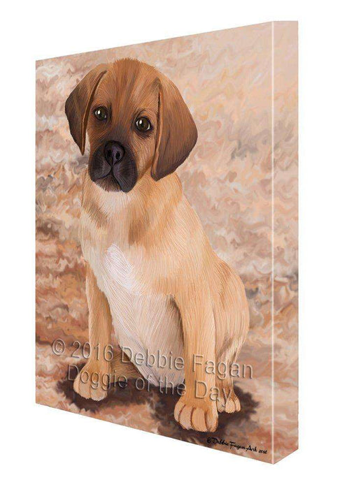 Puggle Puppy Dog Painting Printed on Canvas Wall Art