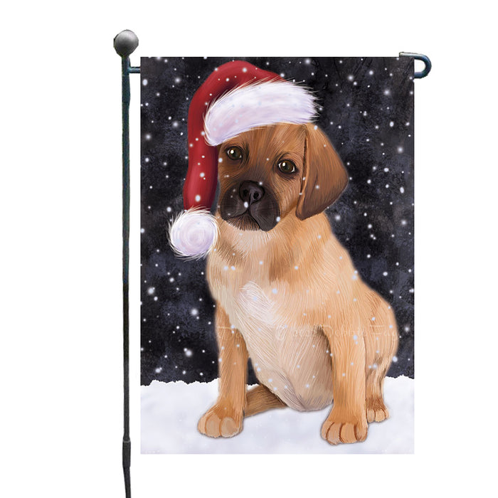 Christmas Let it Snow Puggle Dog Garden Flags Outdoor Decor for Homes and Gardens Double Sided Garden Yard Spring Decorative Vertical Home Flags Garden Porch Lawn Flag for Decorations GFLG68800