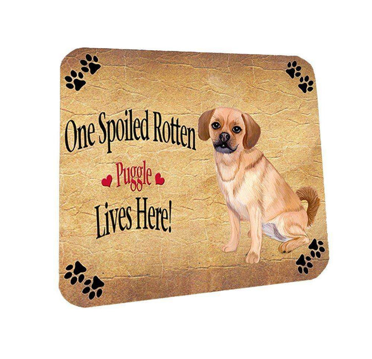 Puggle Spoiled Rotten Dog Coasters Set of 4