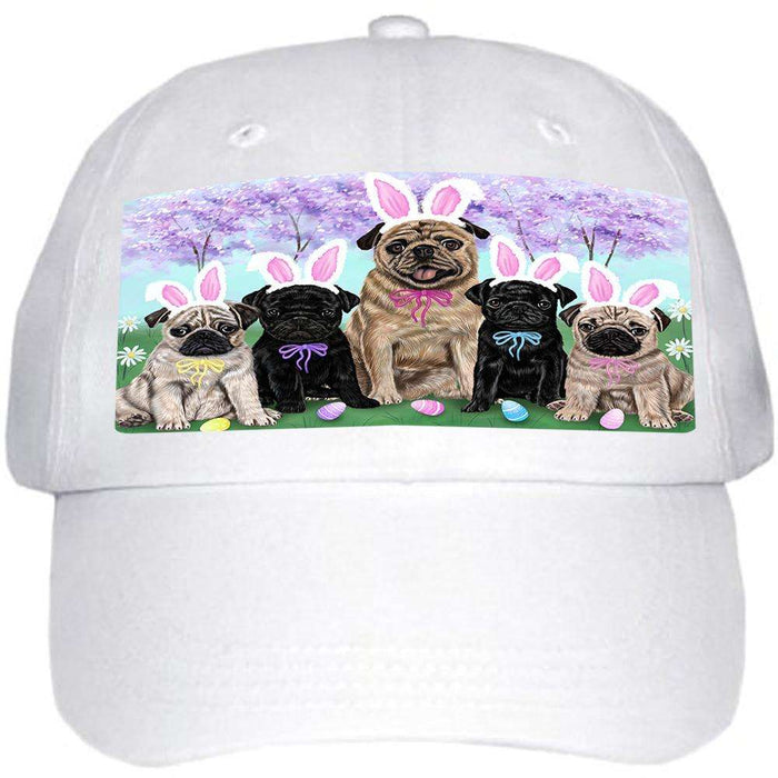 Pugs Dog Easter Holiday Ball Hat Cap HAT51402