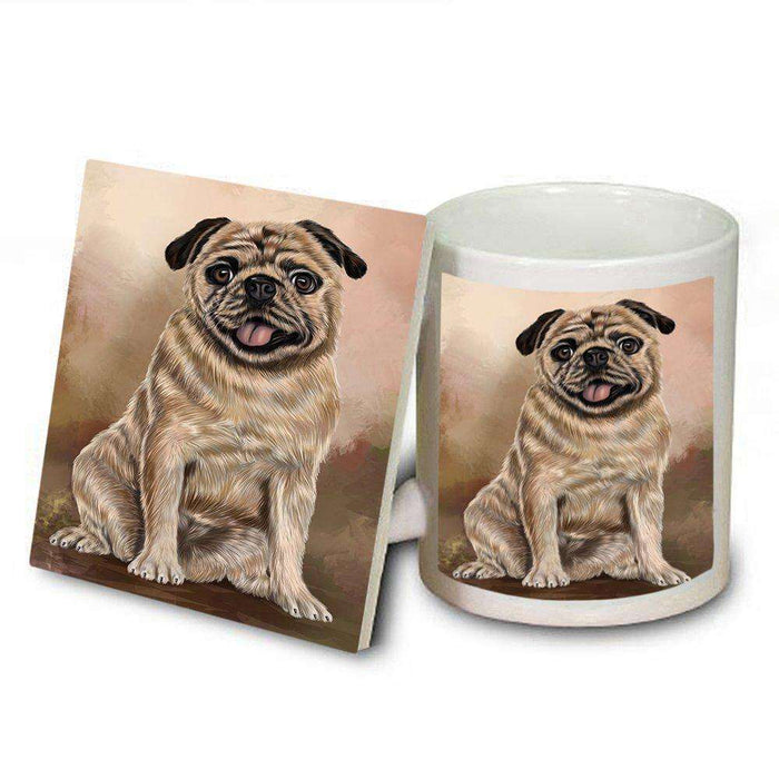 Pugs Dog Mug and Coaster Set