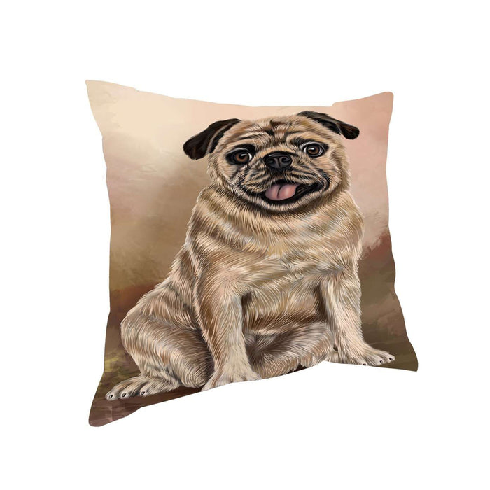 Pugs Dog Throw Pillow