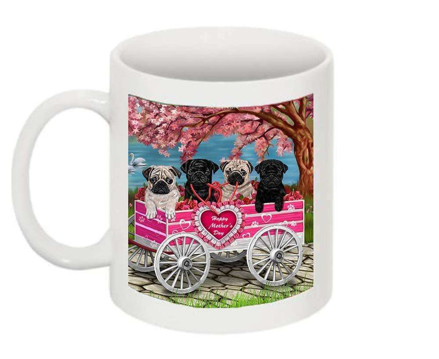 Pugs Dog w/ Puppies Mother's Day Dogs Mug