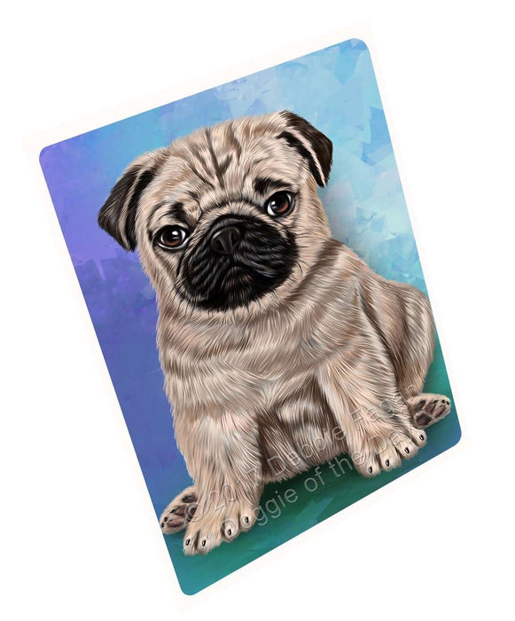 Pugs Puppy Dog Art Portrait Print Woven Throw Sherpa Plush Fleece Blanket