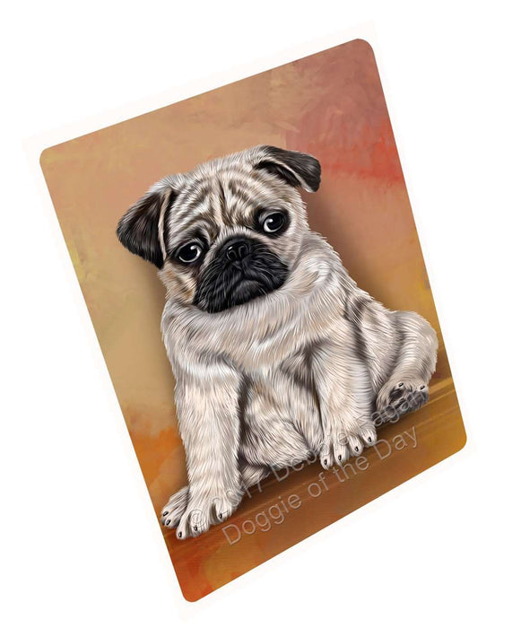 Pugs Puppy Dog Art Portrait Print Woven Throw Sherpa Plush Fleece Blanket