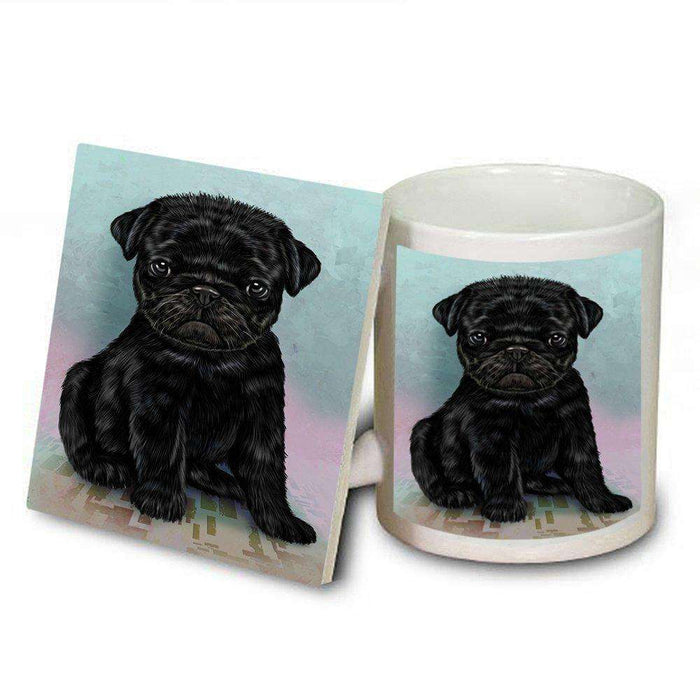 Pugs Puppy Dog Mug and Coaster Set