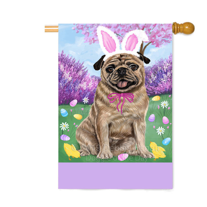 Personalized Easter Holiday Pug Dog Custom House Flag FLG-DOTD-A59017