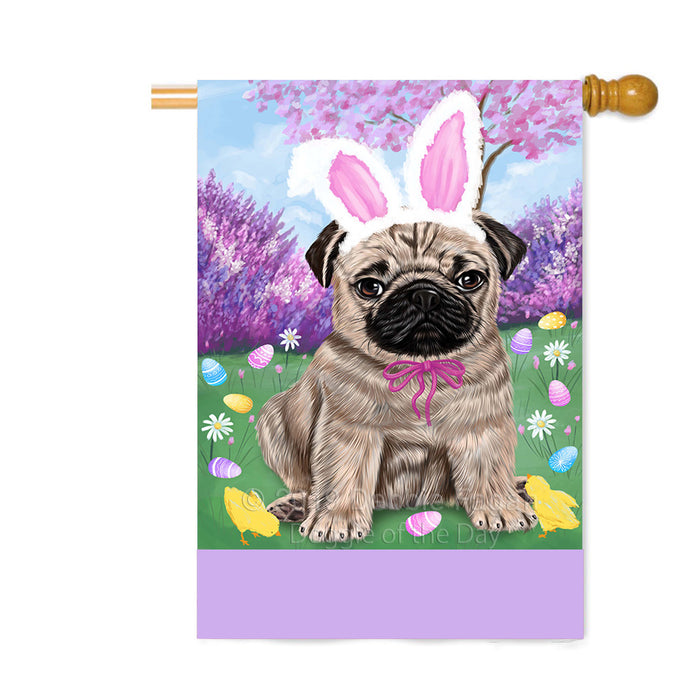 Personalized Easter Holiday Pug Dog Custom House Flag FLG-DOTD-A59019
