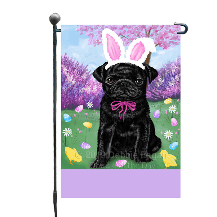 Personalized Easter Holiday Pug Dog Custom Garden Flags GFLG-DOTD-A58964