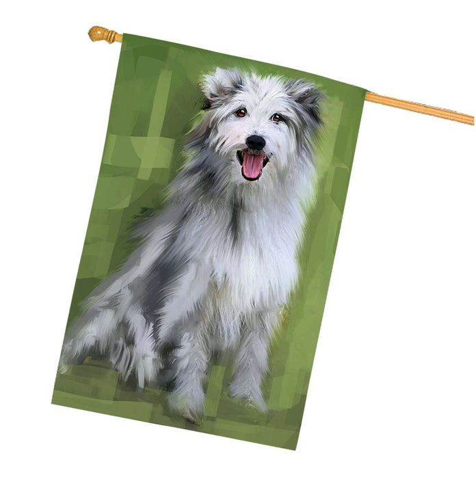 Pyrenean Shepherd Dog House Flag
