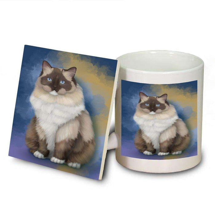 Ragdoll Cat Mug and Coaster Set MUC48058