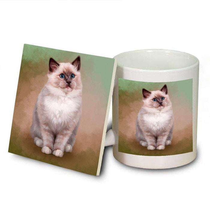 Ragdoll Cat Mug and Coaster Set MUC48060