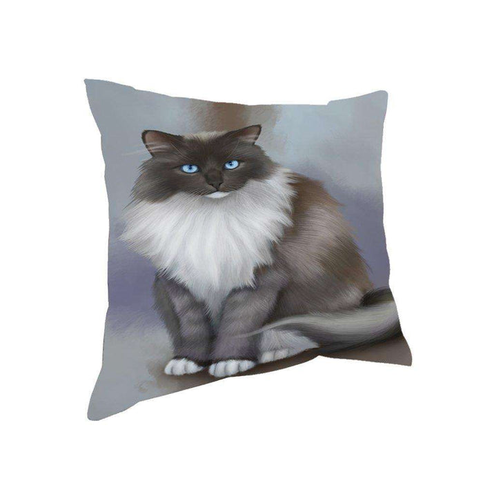 Ragdoll Cat Throw Pillow
