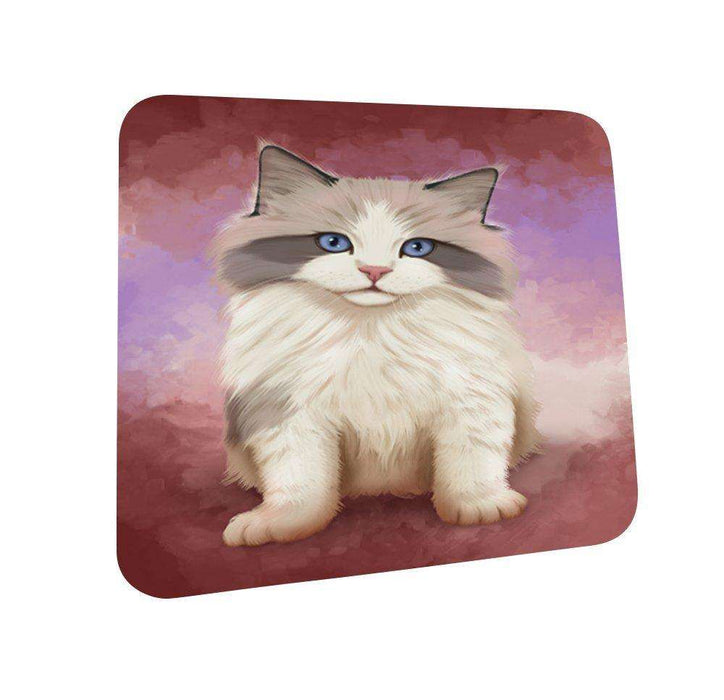 Ragdoll Kitten Cat Coasters Set of 4