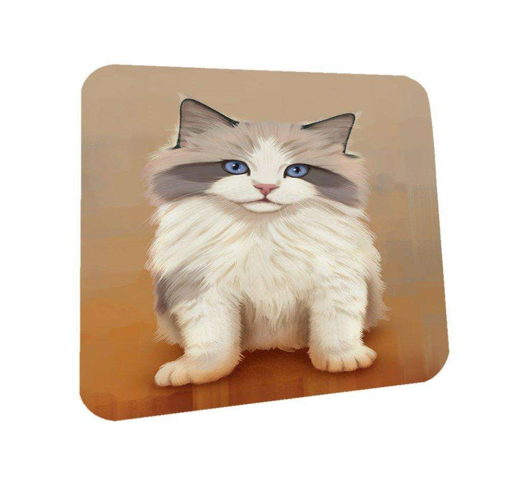Ragdoll Kitten Cat Coasters Set of 4