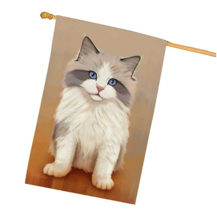 Ragdoll Kitten Cat House Flag