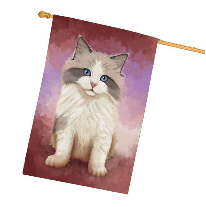 Ragdoll Kitten Cat House Flag