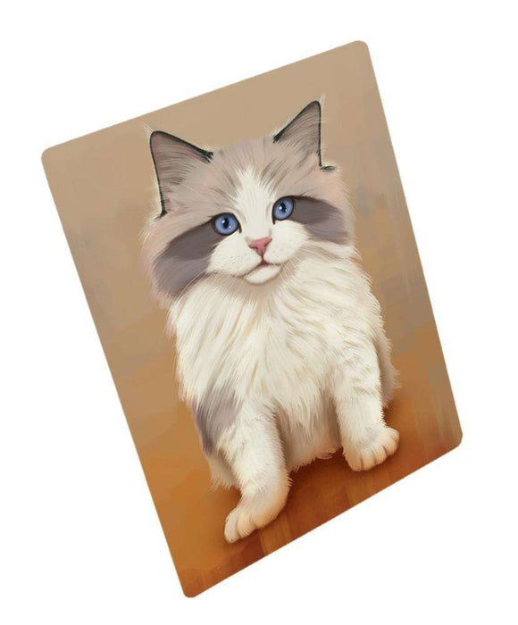 Ragdoll Kitten Cat Tempered Cutting Board