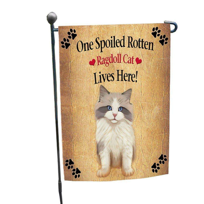 Ragdoll Kitten Spoiled Rotten Cat Garden Flag