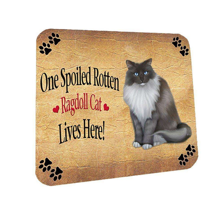 Ragdoll Spoiled Rotten Cat Coasters Set of 4