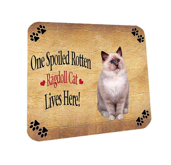 Ragdoll Spoiled Rotten Cat Coasters Set of 4