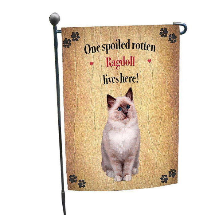 Ragdoll Spoiled Rotten Cat Garden Flag