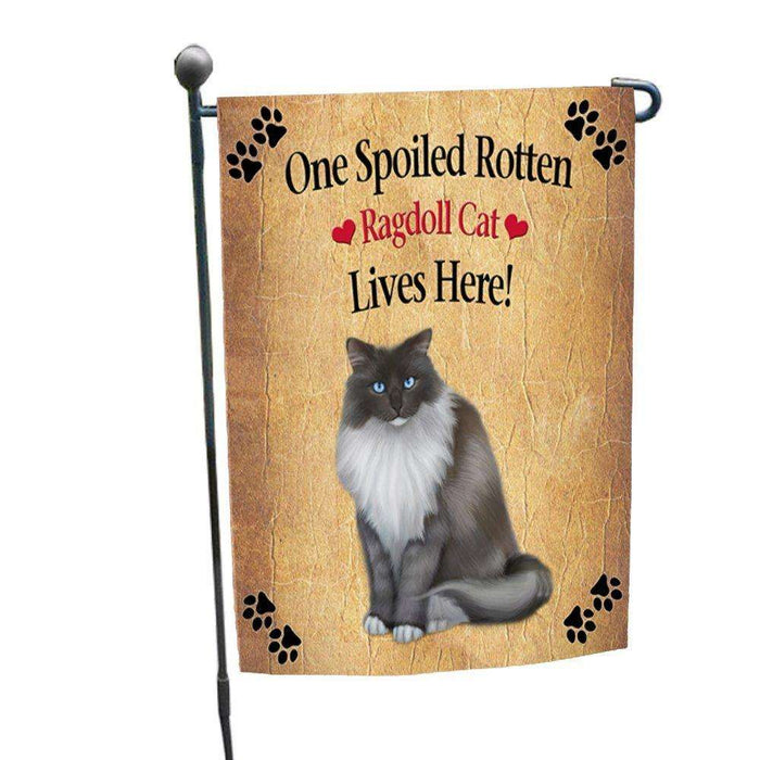 Ragdoll Spoiled Rotten Cat Garden Flag