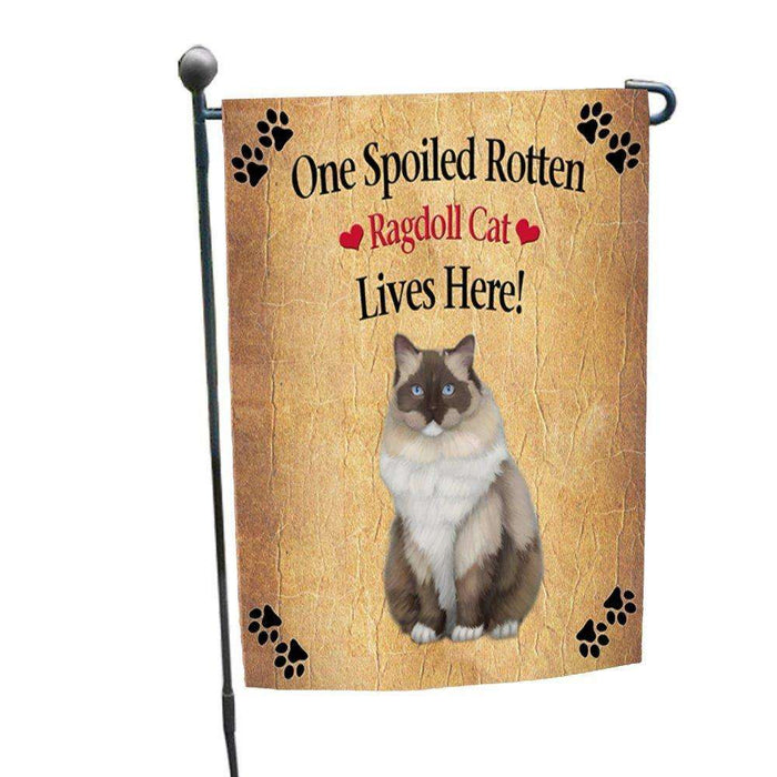 Ragdoll Spoiled Rotten Cat Garden Flag