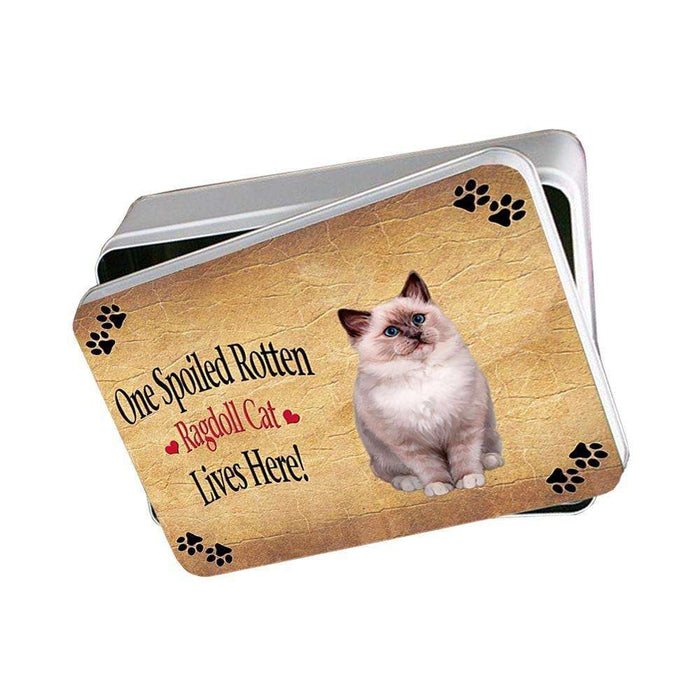 Ragdoll Spoiled Rotten Cat Photo Storage Tin