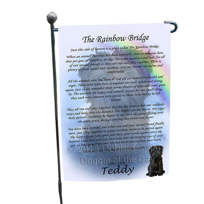 Rainbow Bridge Affenpinscher Dog Garden Flag GFLG52669