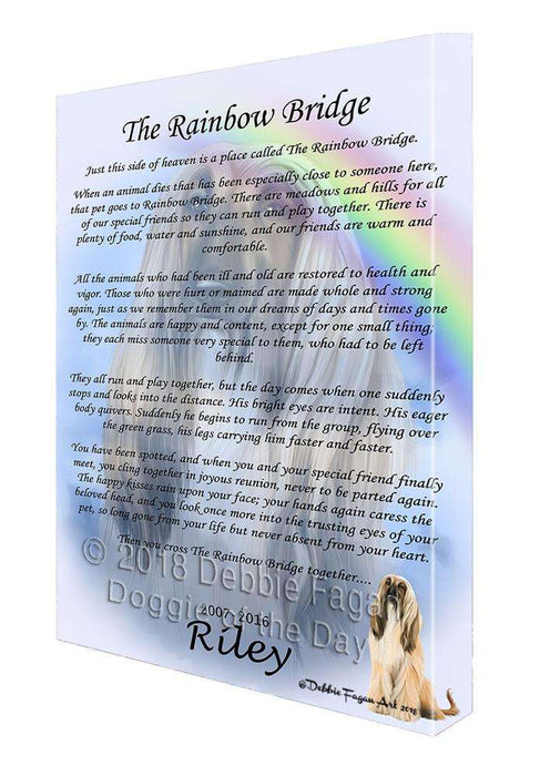 Rainbow Bridge Afghan Hound Dog Canvas Print Wall Art Décor CVS91322