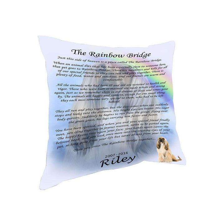 Rainbow Bridge Afghan Hound Dog Pillow PIL67056