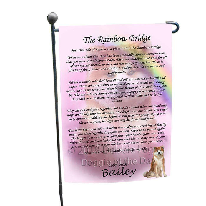 Rainbow Bridge Akita Dog Garden Flag GFLG52673