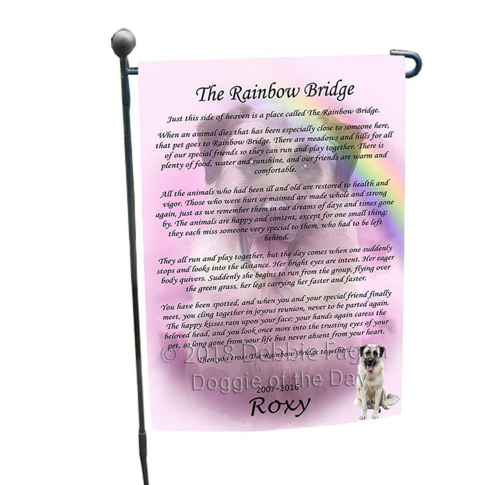 Rainbow Bridge Anatolian Shepherd Dog Garden Flag GFLG52679