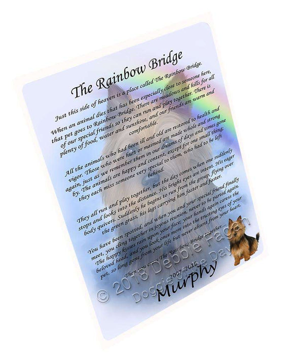 Rainbow Bridge Australian Terrier Dog Blanket BLNKT90948