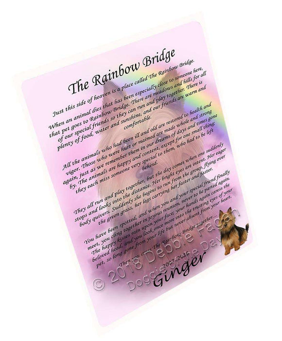 Rainbow Bridge Australian Terrier Dog Cutting Board C62310