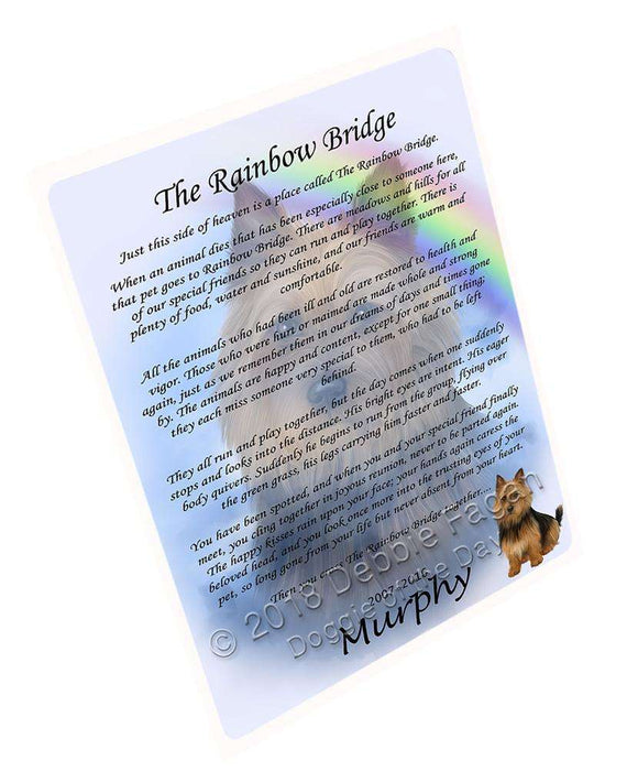 Rainbow Bridge Australian Terrier Dog Cutting Board C62313