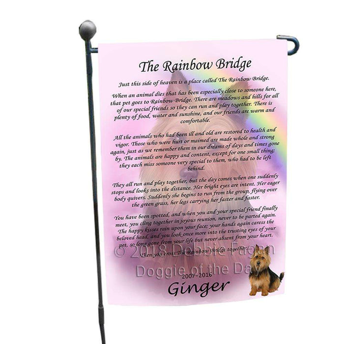 Rainbow Bridge Australian Terrier Dog Garden Flag GFLG52684