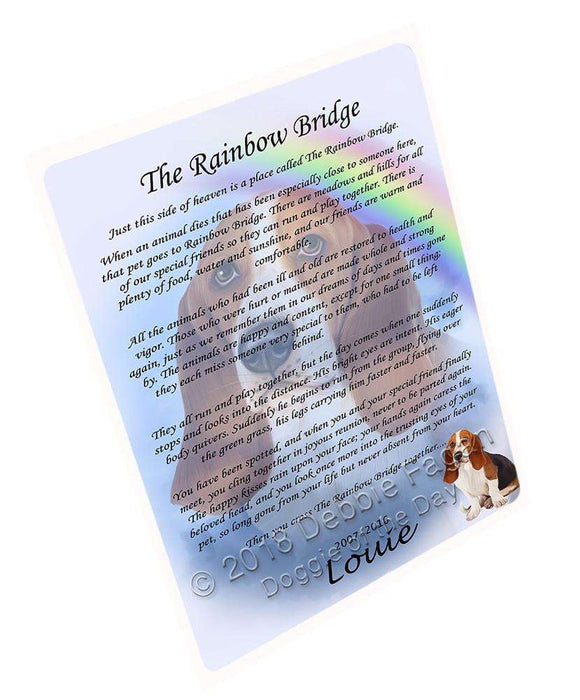 Rainbow Bridge Basset Hound Dog Blanket BLNKT90957